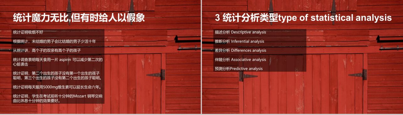 红色木板背景市场调查数据分析课件汇报PPT模板