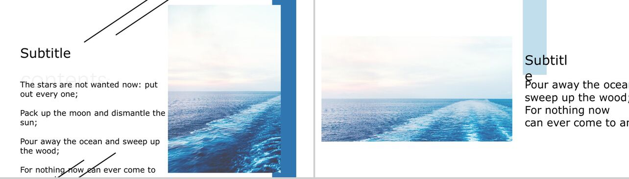 蓝色海洋主题通用商务风PPT模板