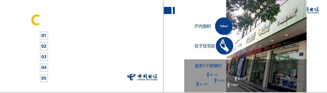 中国电信创建成果汇报材料工作报告PPT模板