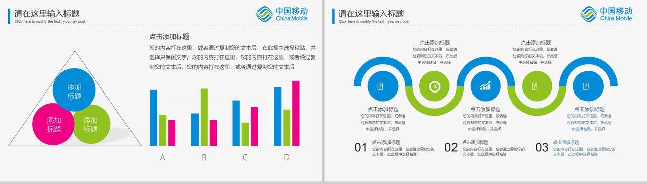 中国移动4G业务办理工作汇报PPT模板