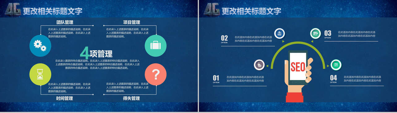 4G快人一步中国网络信息企业工作总结PPT模板
