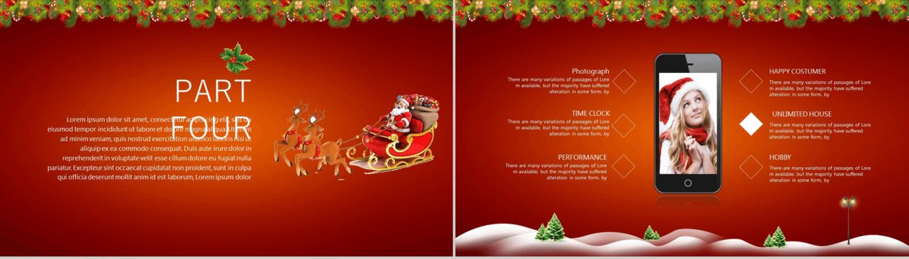红色创意缤纷圣诞狂欢夜活动策划PPT模板