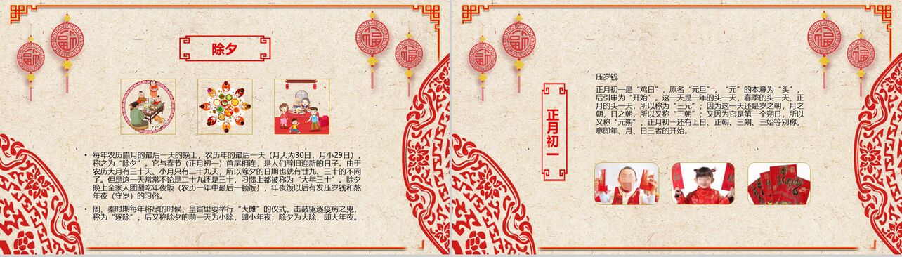 迎新春春节习俗传统文化普及PPT模板