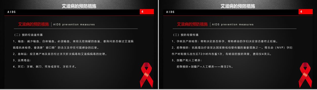 世界艾滋病日活动策划艾滋病预防宣传PPT模板