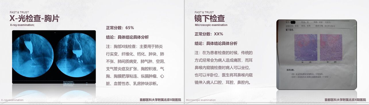 首都医科大学附属北京X医院病例汇报PPT模板