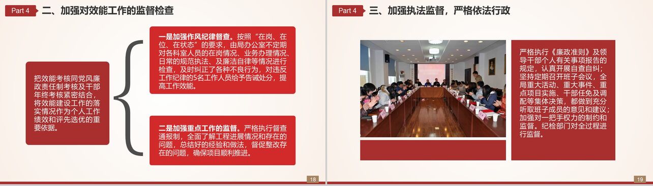 中国共产党大气党风廉政建设调查报告PPT模板