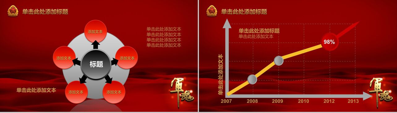 红色中国梦党政教育课件PPT模板