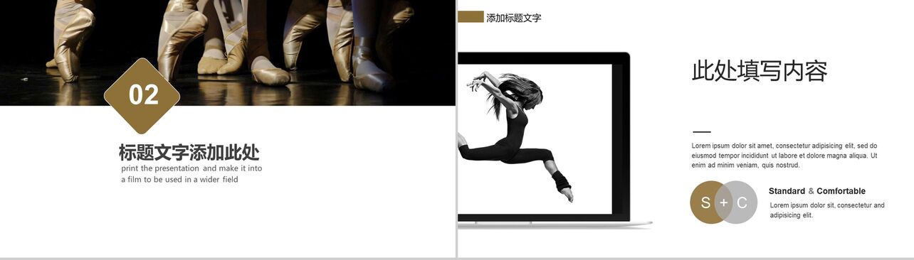精美芭蕾舞舞蹈艺术教育培训动态PPT模板