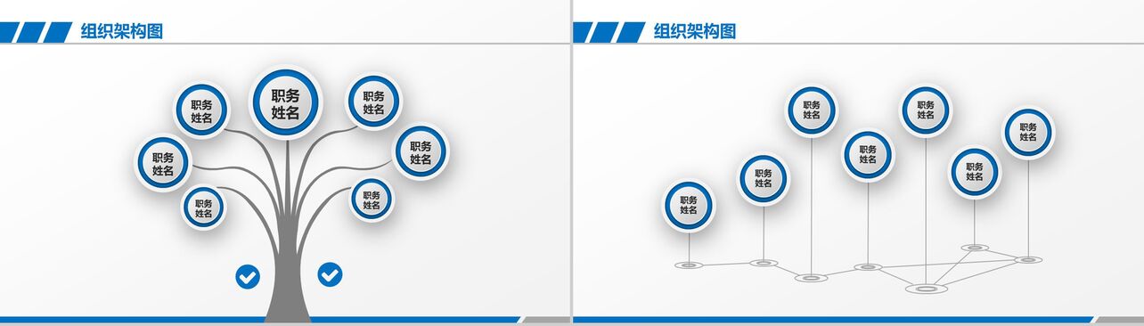 201X年企业组织架构图公司架构PPT模板