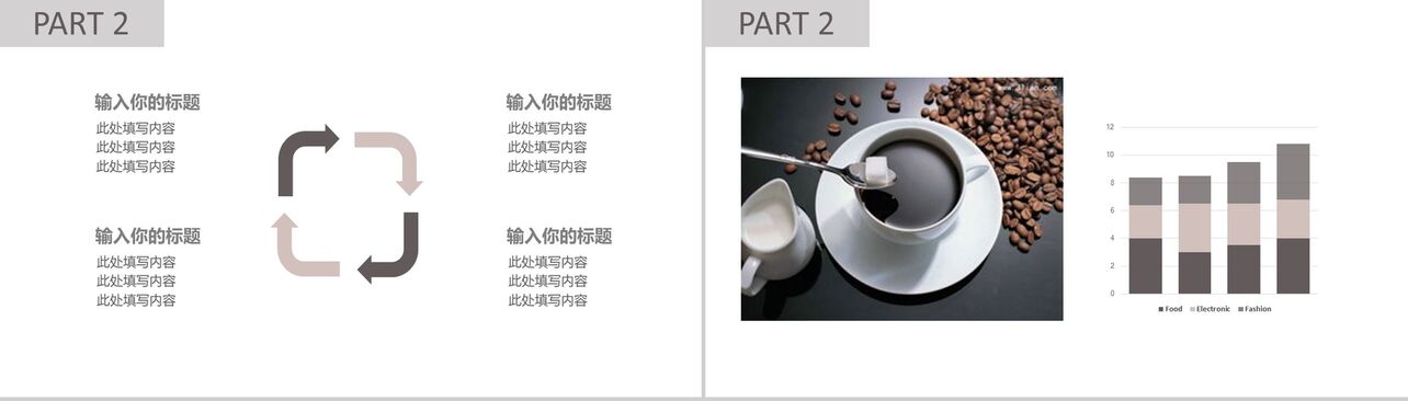 咖啡店品牌推广宣传通用PPT模板