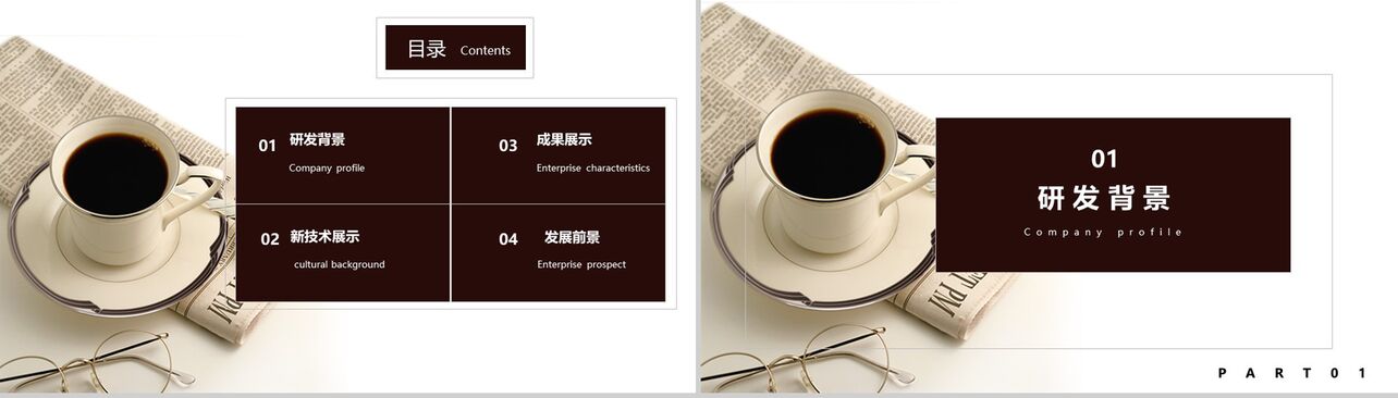 咖啡行业计划书PPT模板