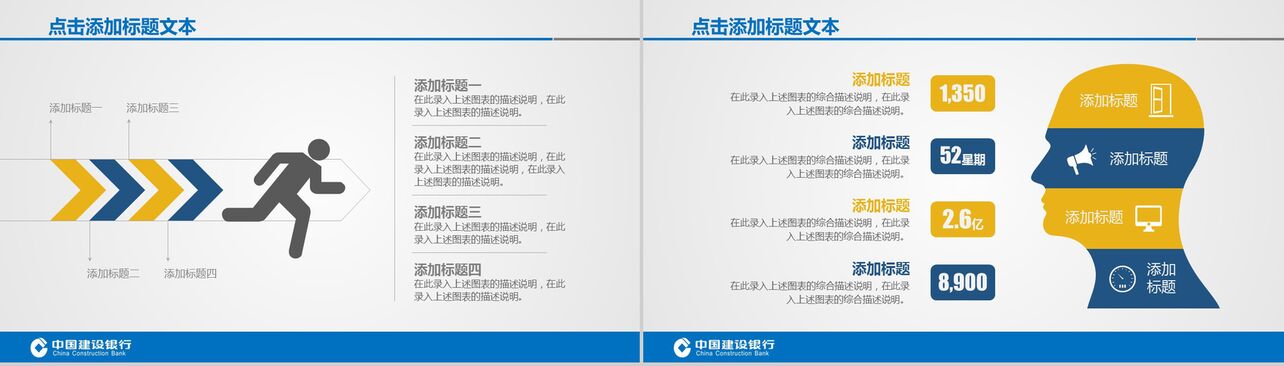 中国建设银行理财业绩报告PPT模板