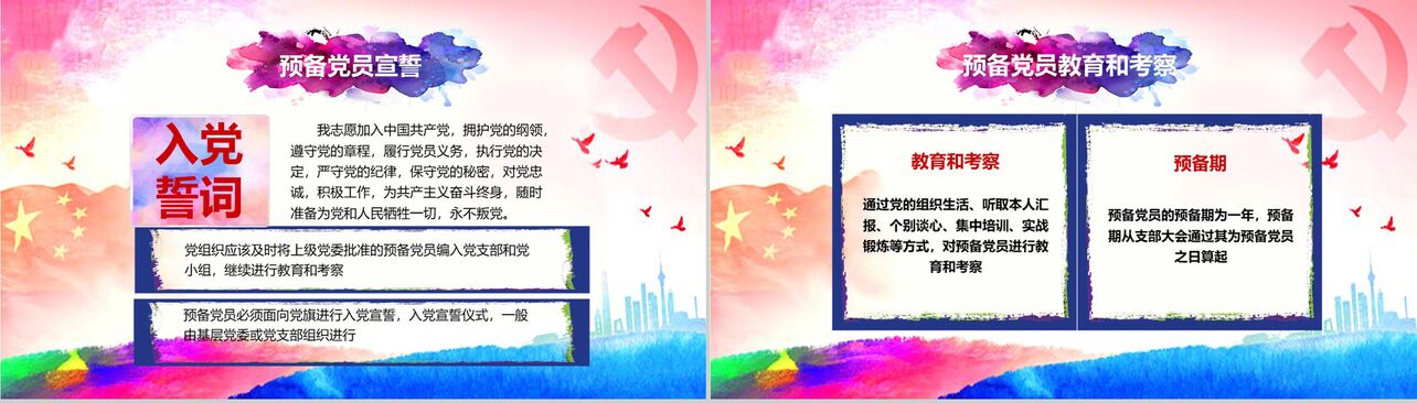 中国共产党发展党员工作入党培训PPT模板