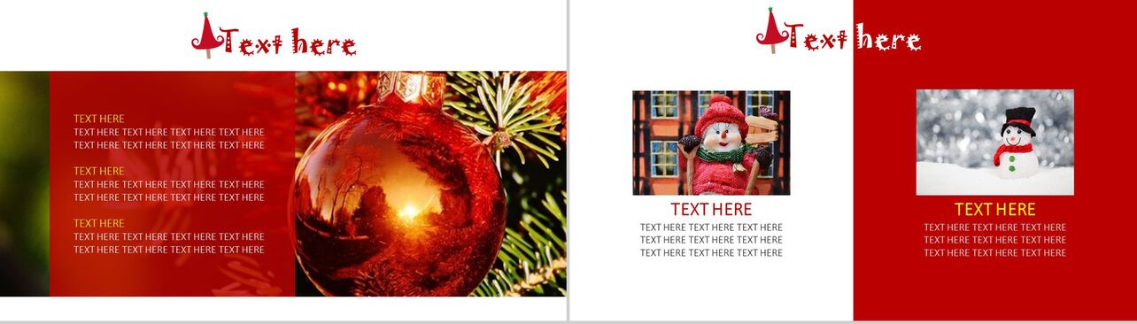个性创意圣诞雪人圣诞营销活动策划PPT模板