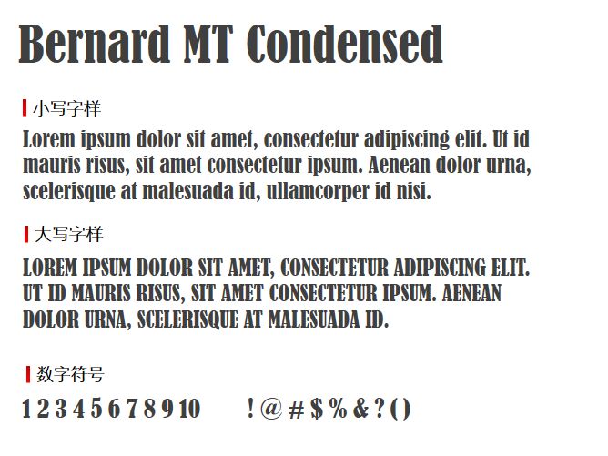 Bernard MT Condensed