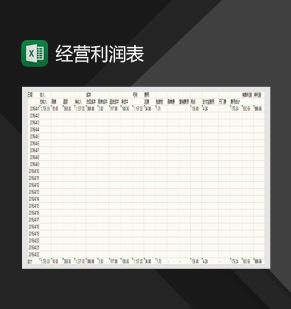电商产品经营利润表Excel表格制作模板素材中国网精选