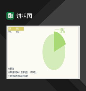 数据分析通用饼状图Excel表格制作模板素材中国网精选