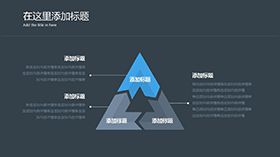 三角形三项并列PPT素材模板素材中国网精选