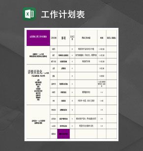 网店运营月团队工作计划表Excel表格制作模板素材中国网精选