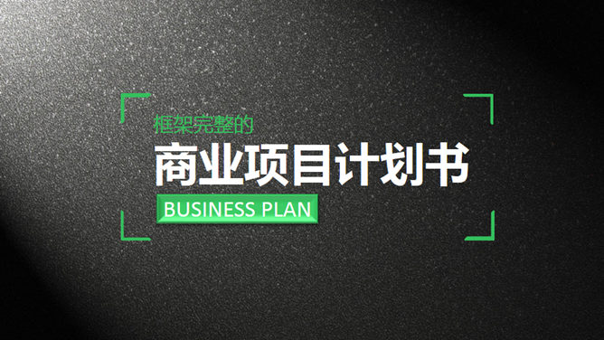质感商业项目计划书素材中国网免费