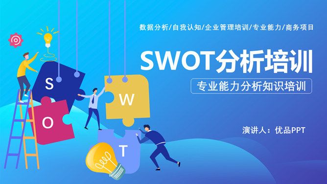 SWOT分析培训课件素材中国网免费PP
