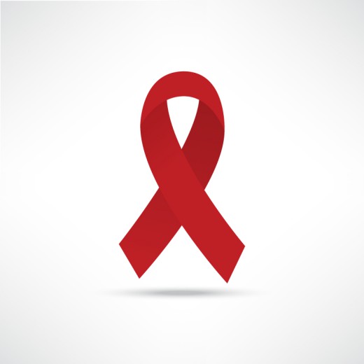 艾滋病标志红丝带设计矢量素材素材