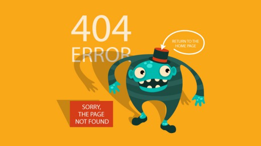 404网页错误提示背景矢量素材素材