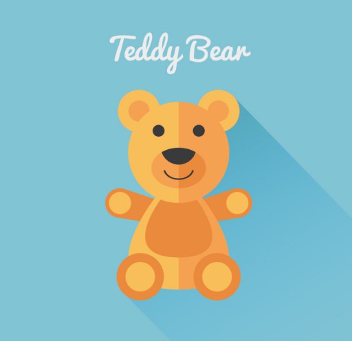 可爱泰迪熊玩具矢量素材16设计网精选