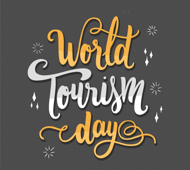 创意世界旅游日艺术字矢量图16素材网精选