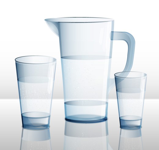 水壶和杯子设计矢量素材素材中国网精选