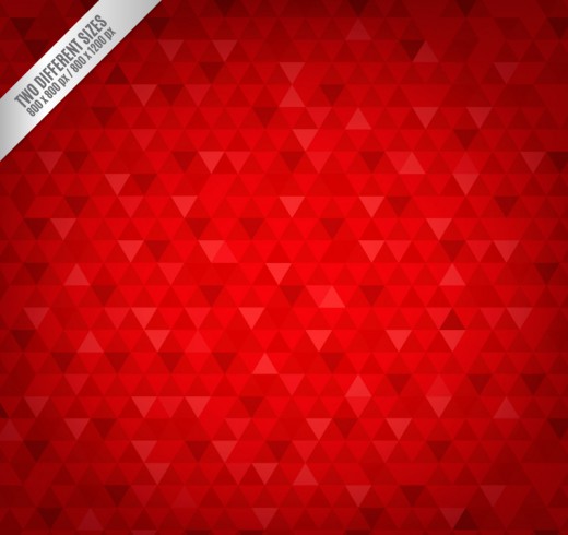 红色三角形拼接无缝背景矢量图16素材网精选