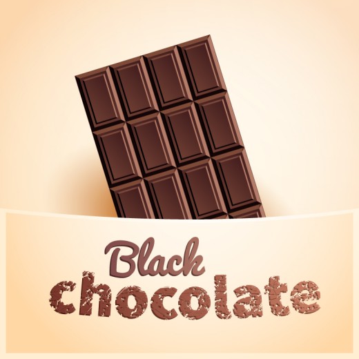 美味黑巧克力矢量素材16素材网精选