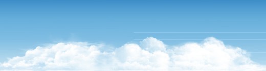 蓝色天空中的云层矢量素材16设计网