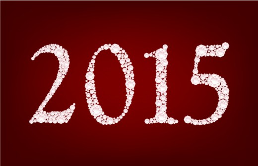 钻石2015新年背景矢量素材16素材网精选