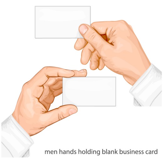 2款拿空白卡片的手臂矢量素材16图库网精选