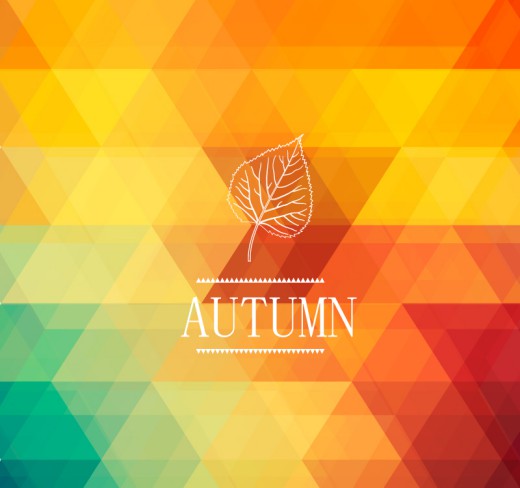 抽象秋季几何形背景矢量素材16图库