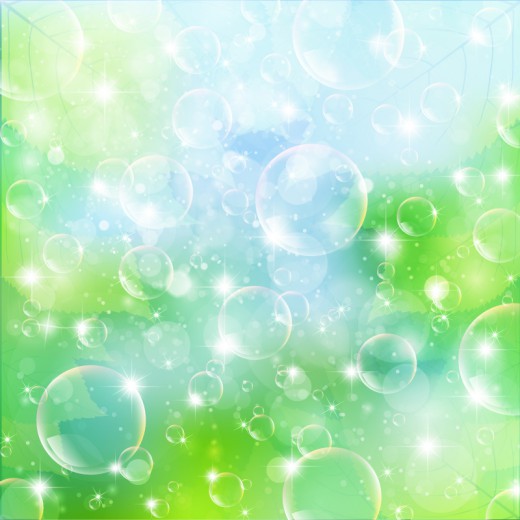 梦幻动感气泡背景矢量素材16素材网
