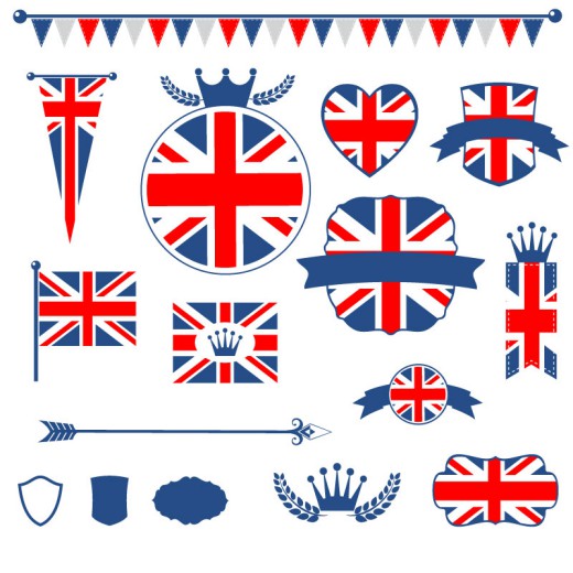 英国国旗元素标签矢量素材16图库网