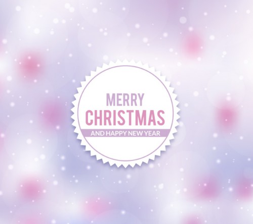 梦幻圣诞标签贺卡矢量素材16素材网精选