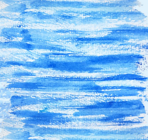 蓝色水彩笔刷背景矢量素材16图库网