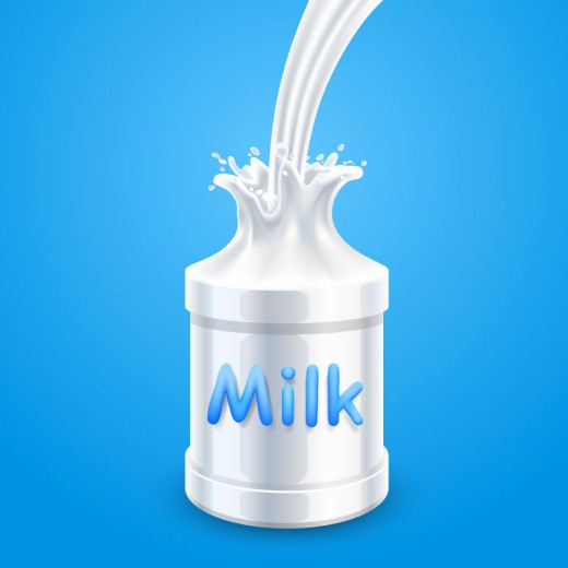 液态桶状牛奶矢量素材普贤居素材网