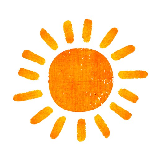 橙色手绘太阳矢量素材素材中国网精选