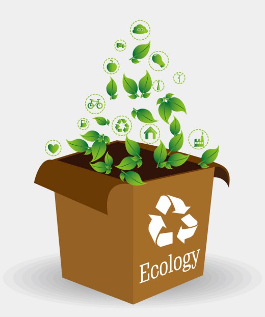 生态环保纸盒设计矢量素材素材天下精选