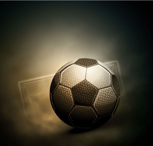 创意质感足球背景矢量素材16素材网