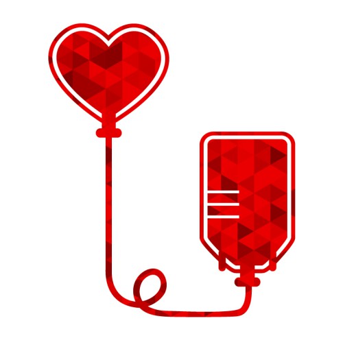 创意献血标识矢量素材16素材网精选
