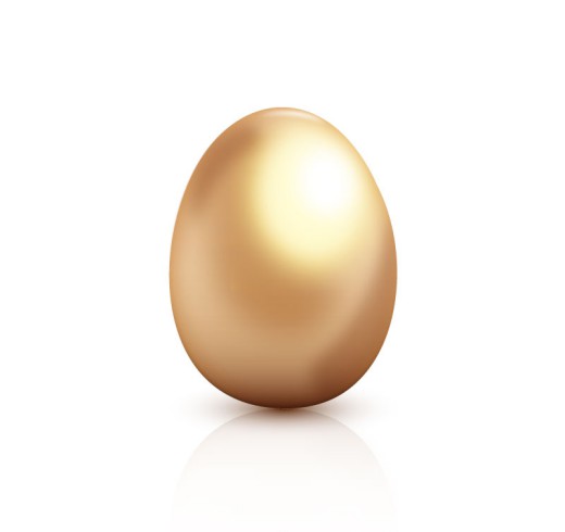 金色鸡蛋设计矢量素材普贤居素材网精选