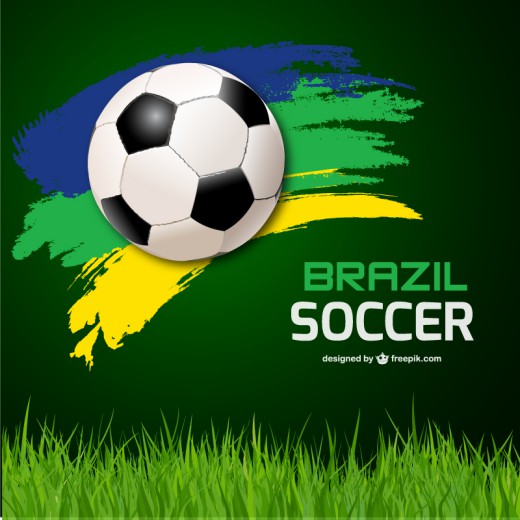 时尚动感足球巴西世界杯矢量素材16