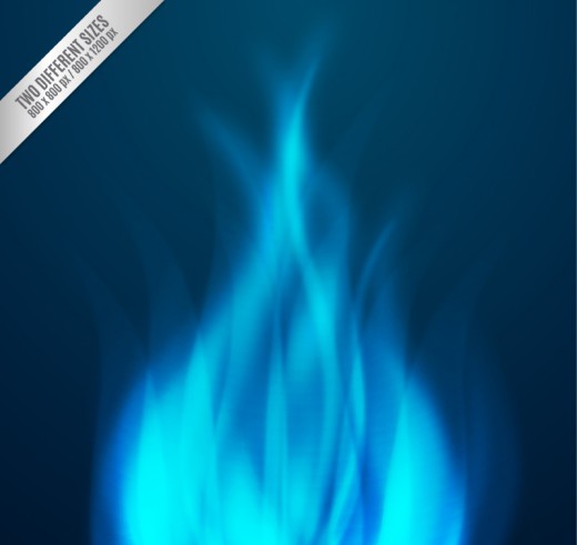 蓝色火焰背景矢量素材16素材网精选