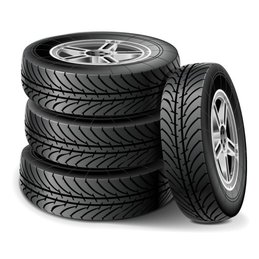 堆摞汽车轮胎设计矢量素材16设计网