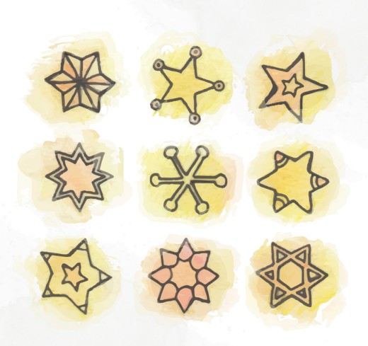 9款创意星星设计矢量素材16图库网精选